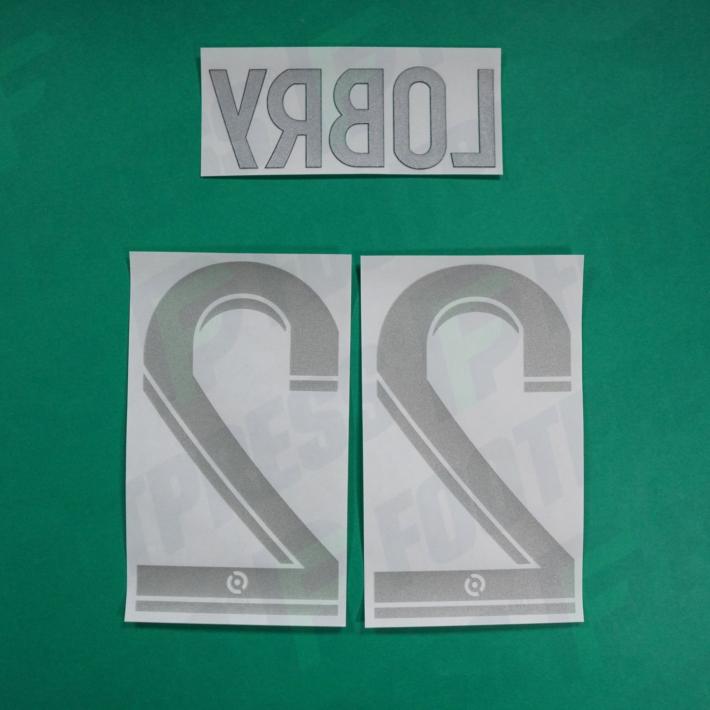 Flocage Officiel - AS Saint-Etienne, Lobry, 2022/2023, Third, Argenté