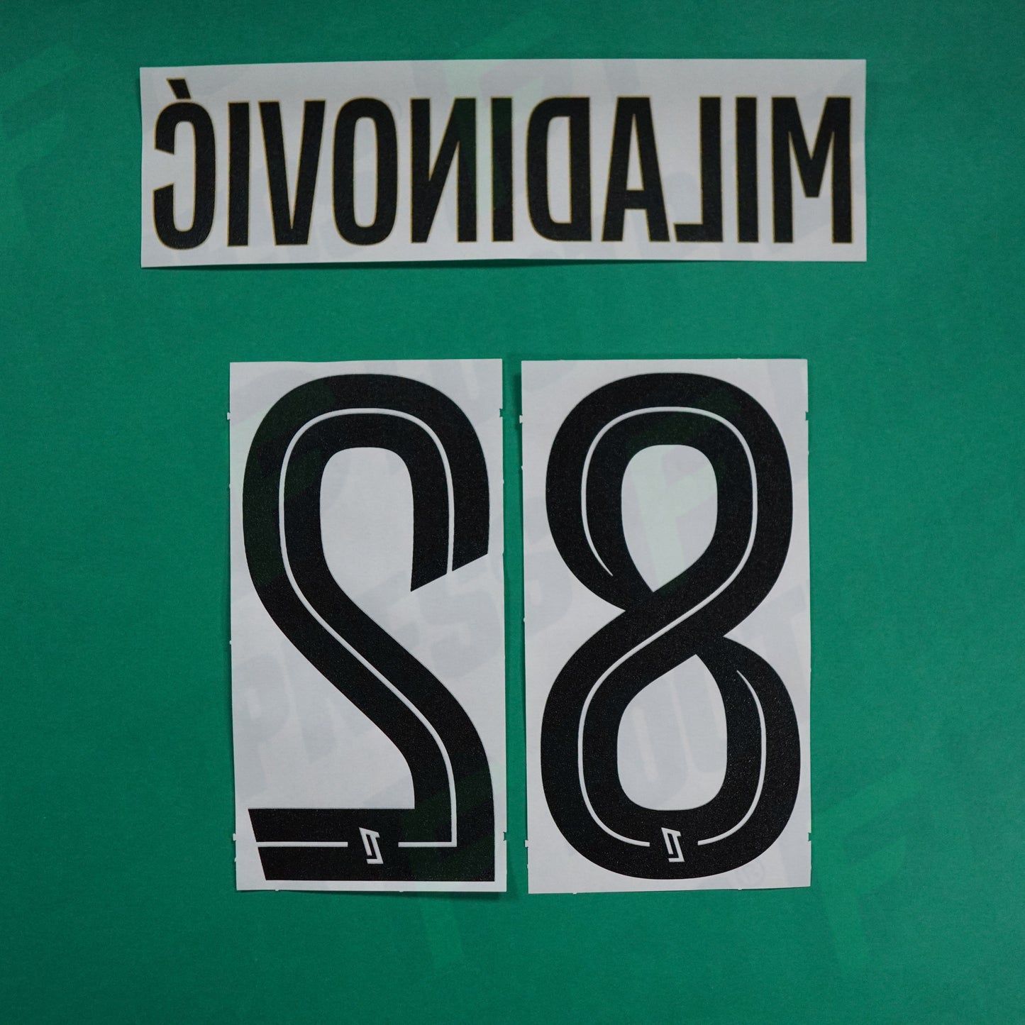 Flocage Officiel - AS Saint-Etienne, Miladinovic, 2024/2025, Third, Noir