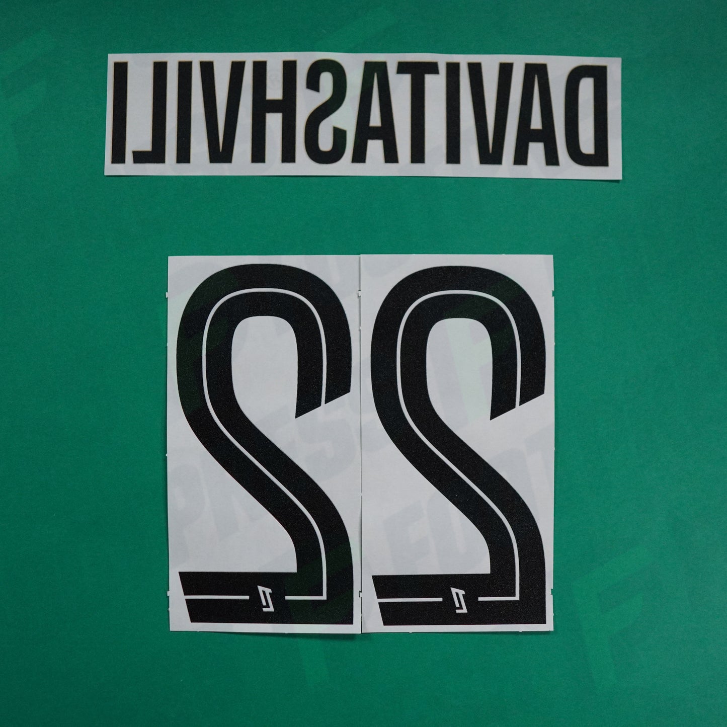 Flocage Officiel - AS Saint-Etienne, Davitashvili, 2024/2025, Third, Noir