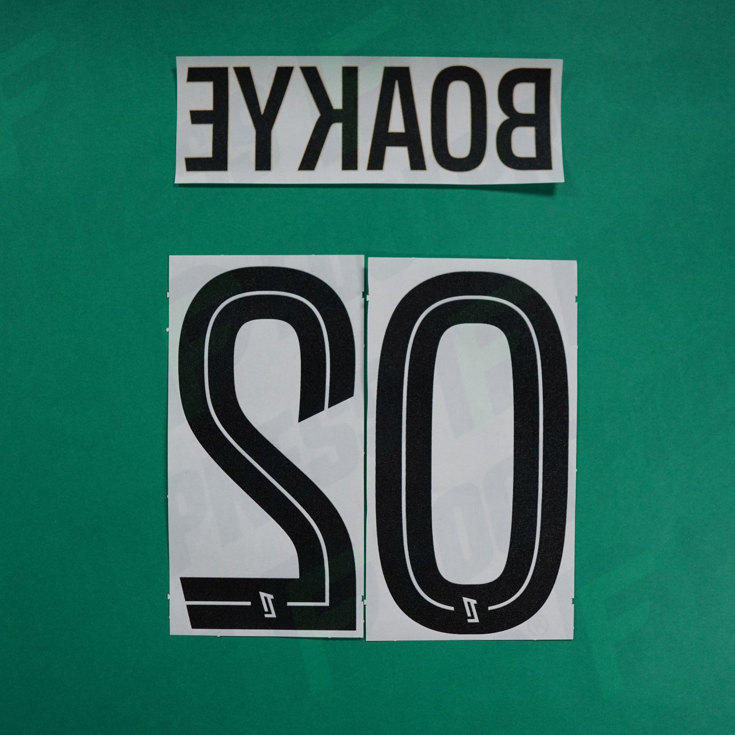 Flocage Officiel - AS Saint-Etienne, Boakye, 2024/2025, Third, Noir