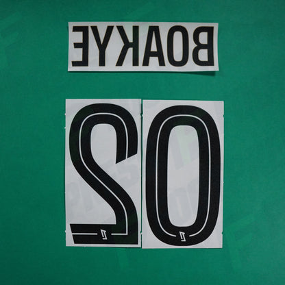 Flocage Officiel - AS Saint-Etienne, Boakye, 2024/2025, Third, Noir