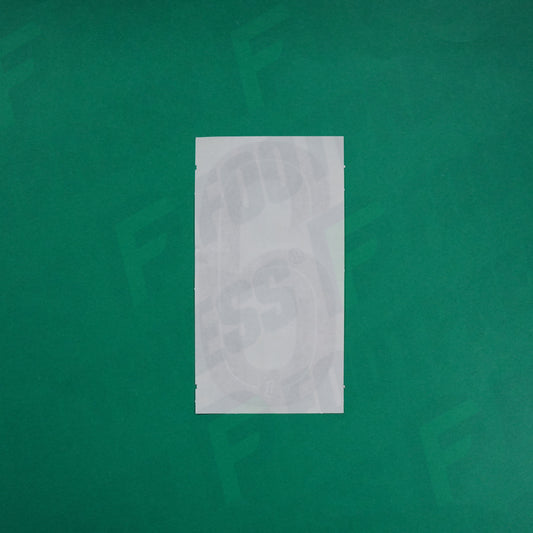 Flocage Officiel - AS Saint-Etienne, Chiffre Seul, 6, 2024/2025, Third, Noir