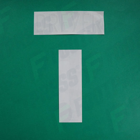 Flocage Officiel - AS Saint-Etienne, Dreyer, 2022/2023 2023/2024, Away, Vert/Blanc