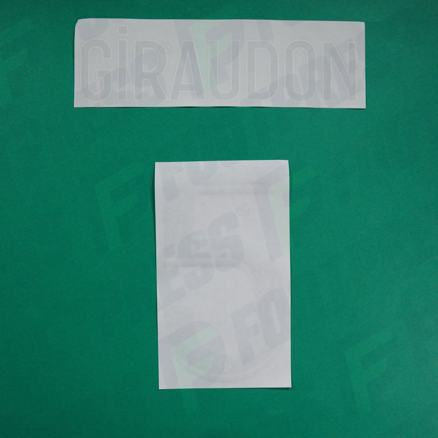 Flocage Officiel - AS Saint-Etienne, Giraudon, 2022/2023 2023/2024, Away, Vert/Blanc