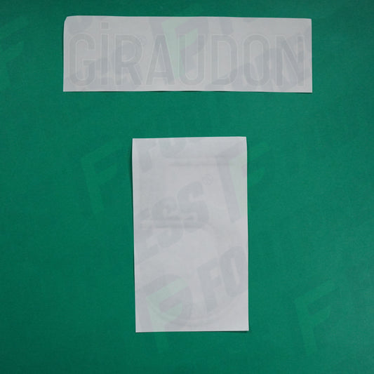 Flocage Officiel - AS Saint-Etienne, Giraudon, 2022/2023 2023/2024, Away, Vert/Blanc