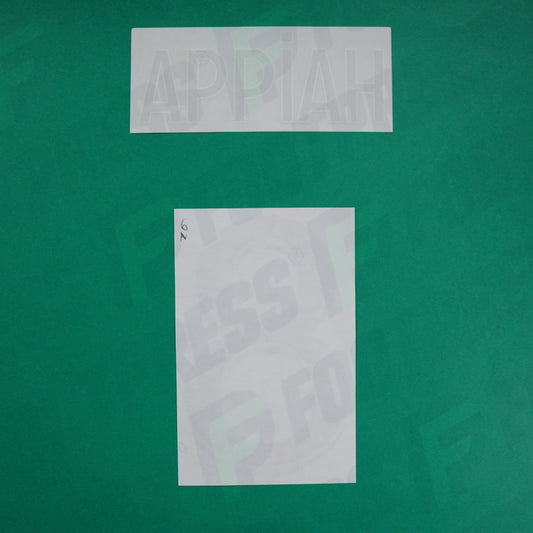 Flocage Officiel - AS Saint-Etienne, Appiah, 2022/2023 2023/2024, Away, Vert/Blanc