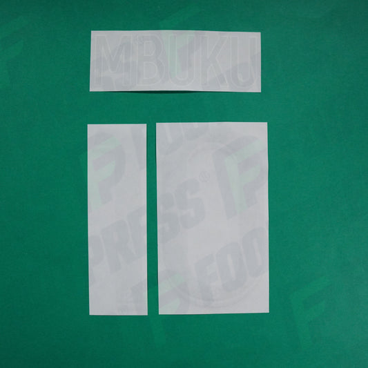 Flocage Officiel - AS Saint-Etienne, Mbuku, 2022/2023 2023/2024, Away, Vert/Blanc