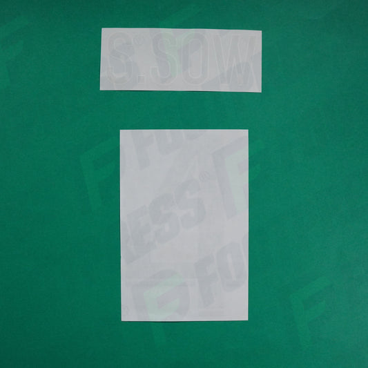 Flocage Officiel - AS Saint-Etienne, Saïdou Sow, 2022/2023 2023/2024, Away, Vert/Blanc