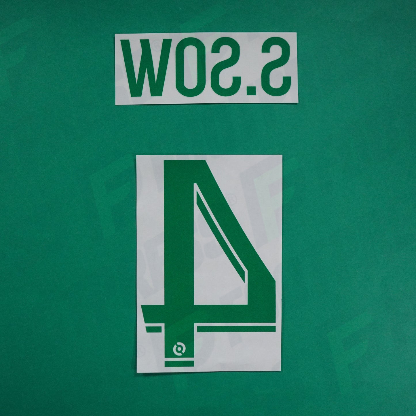 Flocage Officiel - AS Saint-Etienne, Saïdou Sow, 2022/2023 2023/2024, Away, Vert/Blanc