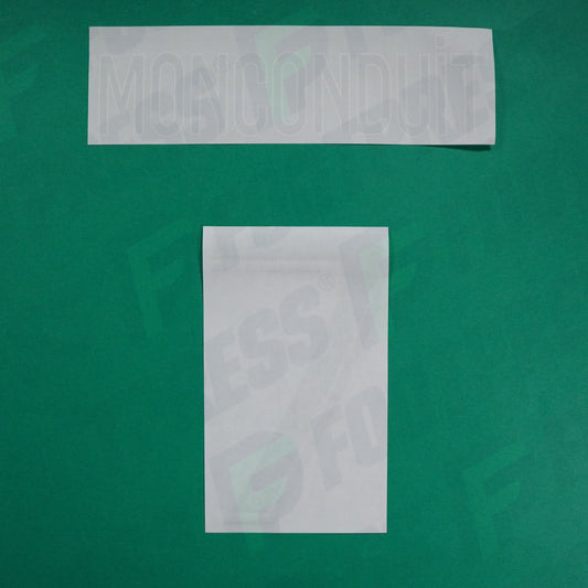 Flocage Officiel - AS Saint-Etienne, Monconduit, 2022/2023 2023/2024, Away, Vert/Blanc