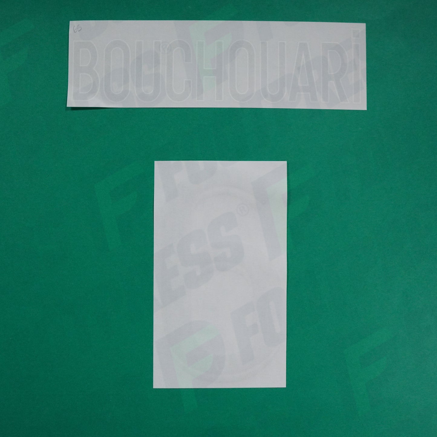 Flocage Officiel - AS Saint-Etienne, Bouchouari, 2022/2023 2023/2024, Away, Vert/Blanc