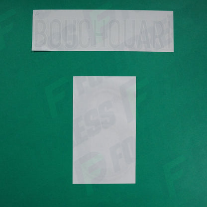 Flocage Officiel - AS Saint-Etienne, Bouchouari, 2022/2023 2023/2024, Away, Vert/Blanc