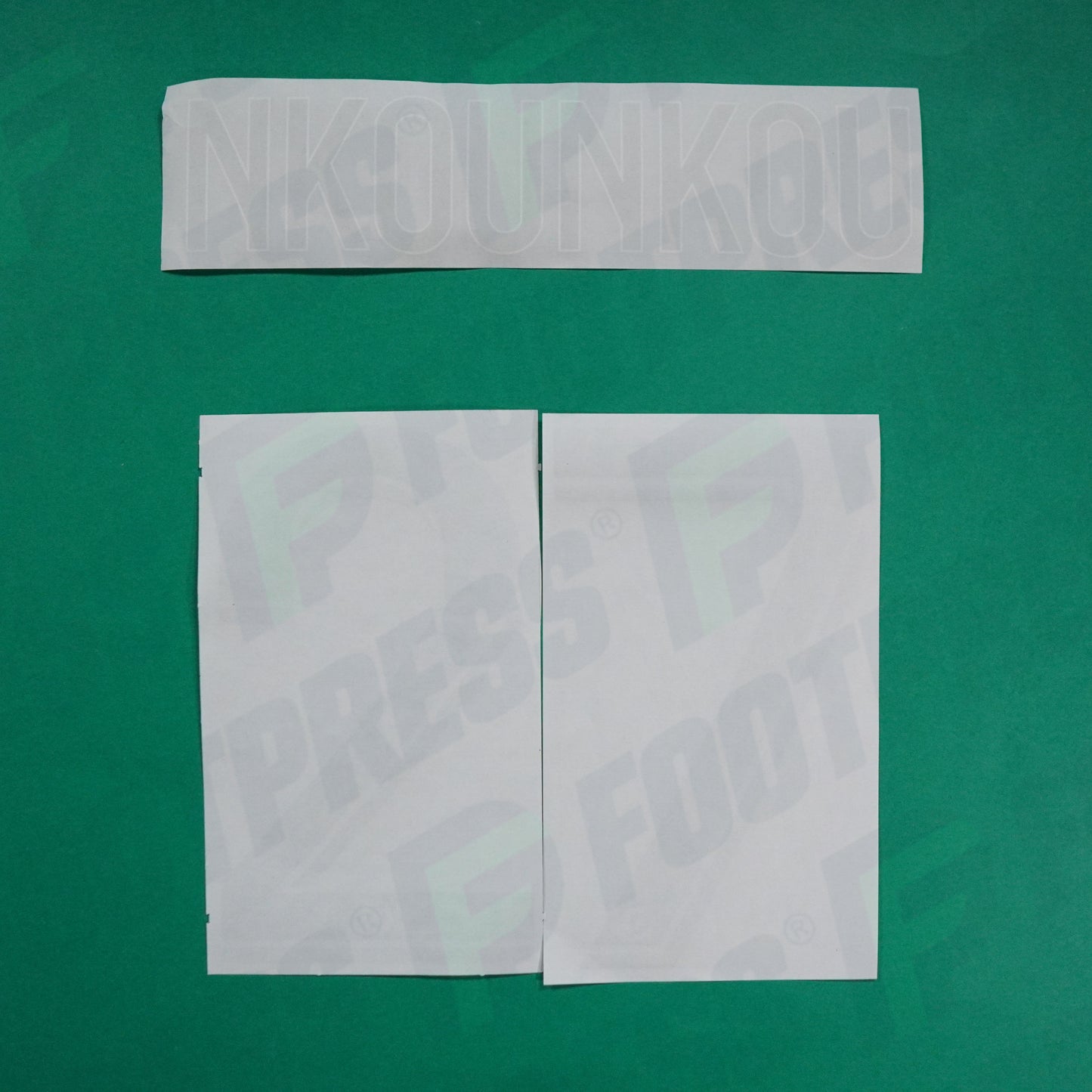 Flocage Officiel - AS Saint-Etienne, Nkounkou, 2022/2023 2023/2024, Away, Vert/Blanc