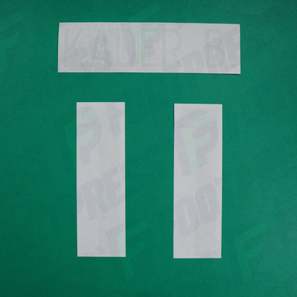 Flocage Officiel - AS Saint-Etienne, Kader Bamba, 2022/2023 2023/2024, Away, Vert/Blanc