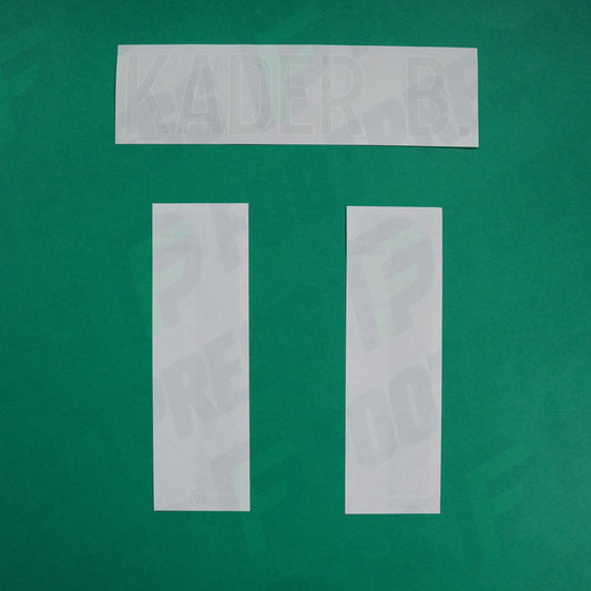 Flocage Officiel - AS Saint-Etienne, Kader Bamba, 2022/2023 2023/2024, Away, Vert/Blanc