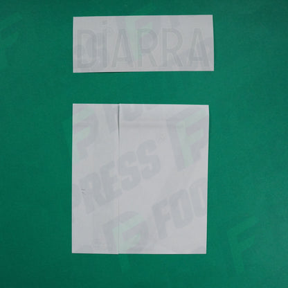 Flocage Officiel - AS Saint-Etienne, Diarra, 2022/2023 2023/2024, Away, Vert/Blanc