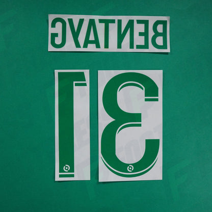 Flocage Officiel - AS Saint-Etienne, Bentayg, 2022/2023 2023/2024, Away, Vert/Blanc
