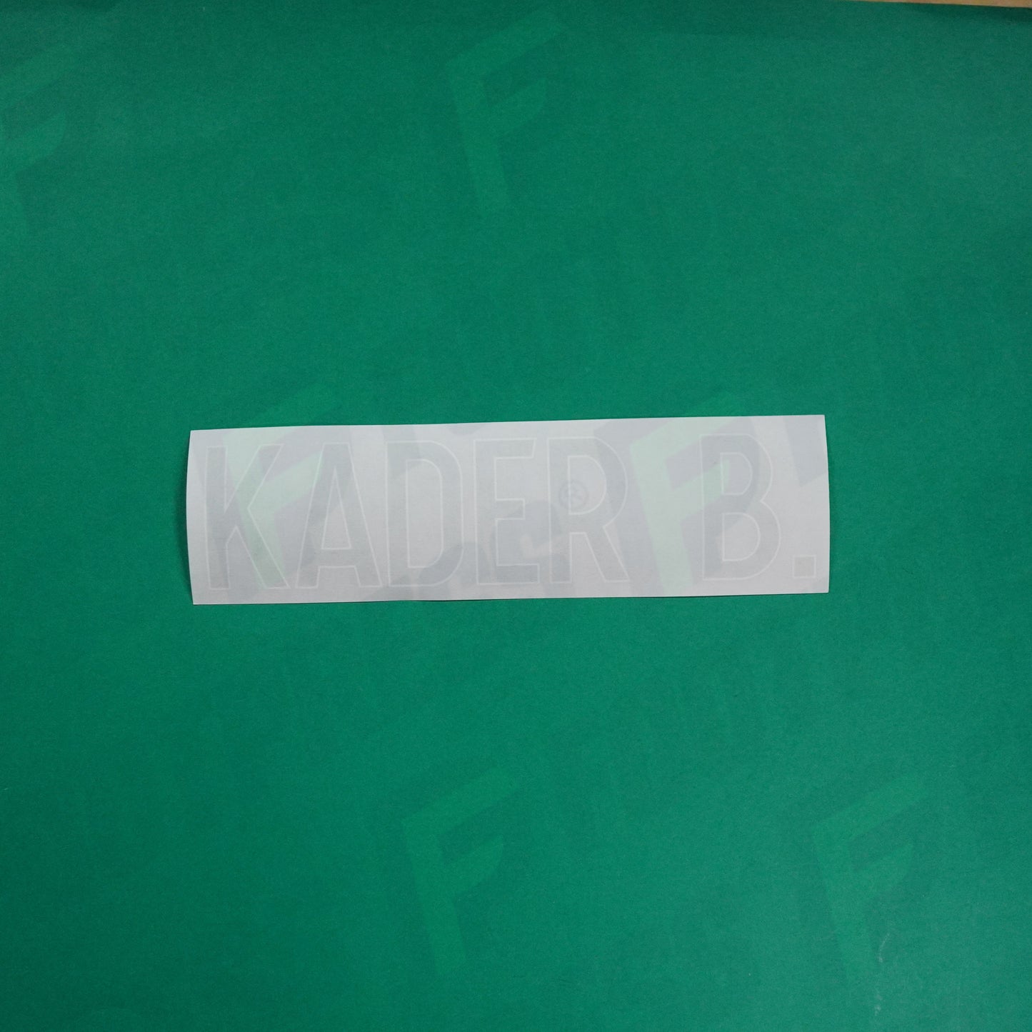 Flocage Officiel - AS Saint-Etienne, Nom Seul, Kader Bamba, 2022/2023 2023/2024, Away, Vert/Blanc