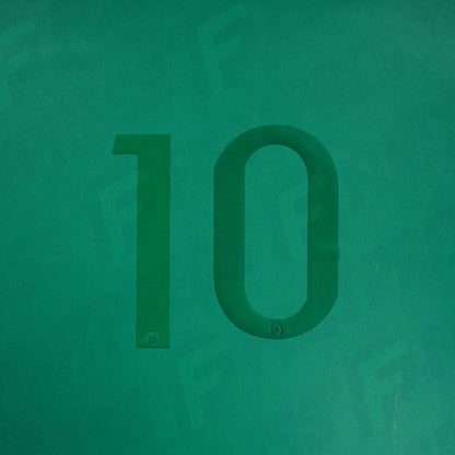 Flocage Officiel - AS Saint-Etienne, Mbuku, 2022/2023 2023/2024, Away, Vert/Blanc