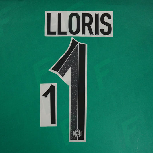 Official Nameset  - France, Lloris, 2022, Home, Black