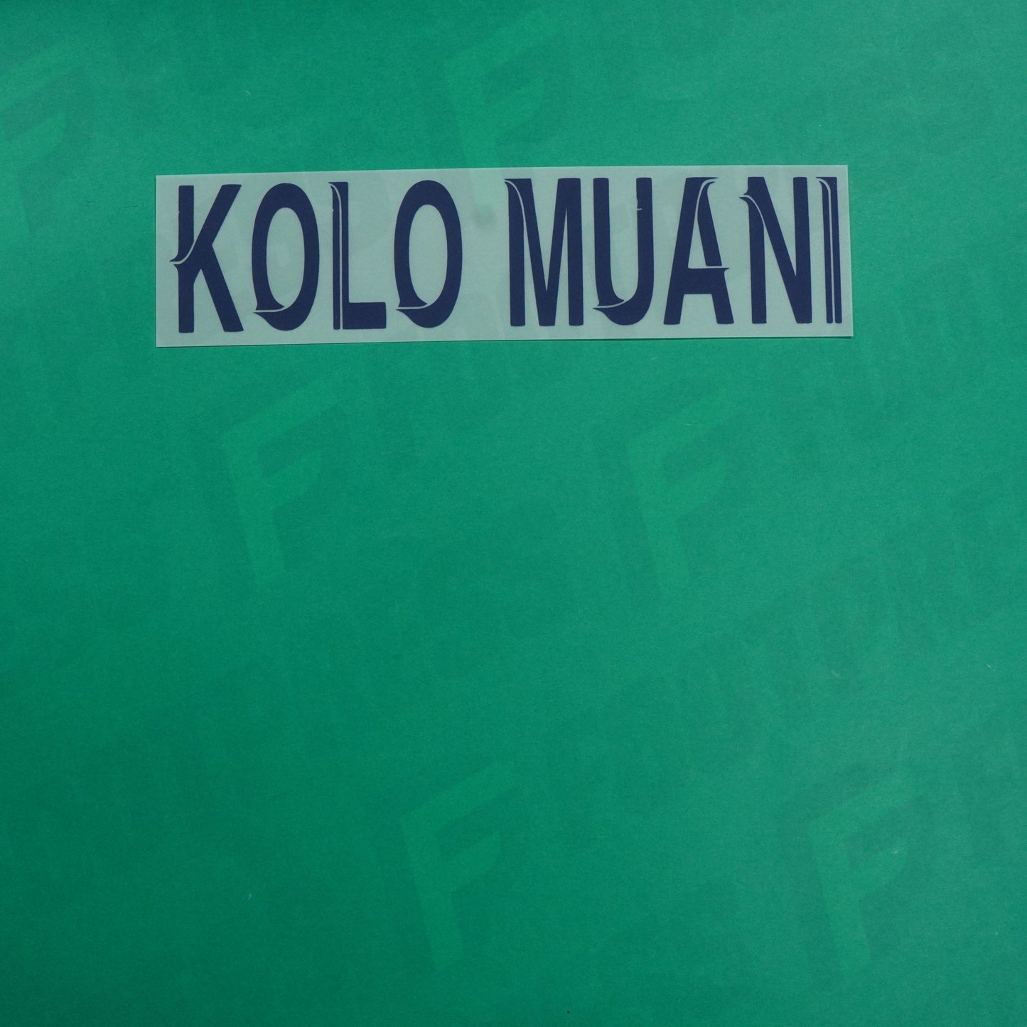 Flocage Officiel - Paris Saint-Germain, Nom Seul, Kolo Muani, 2023/2024, Fourth LDC, Bleu foncé/Sable