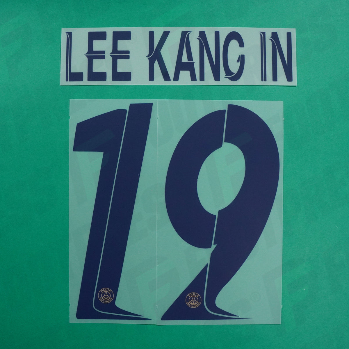 Flocage Officiel - Paris Saint-Germain, Lee Kang In, 2023/2024, Fourth LDC, Bleu foncé/Sable