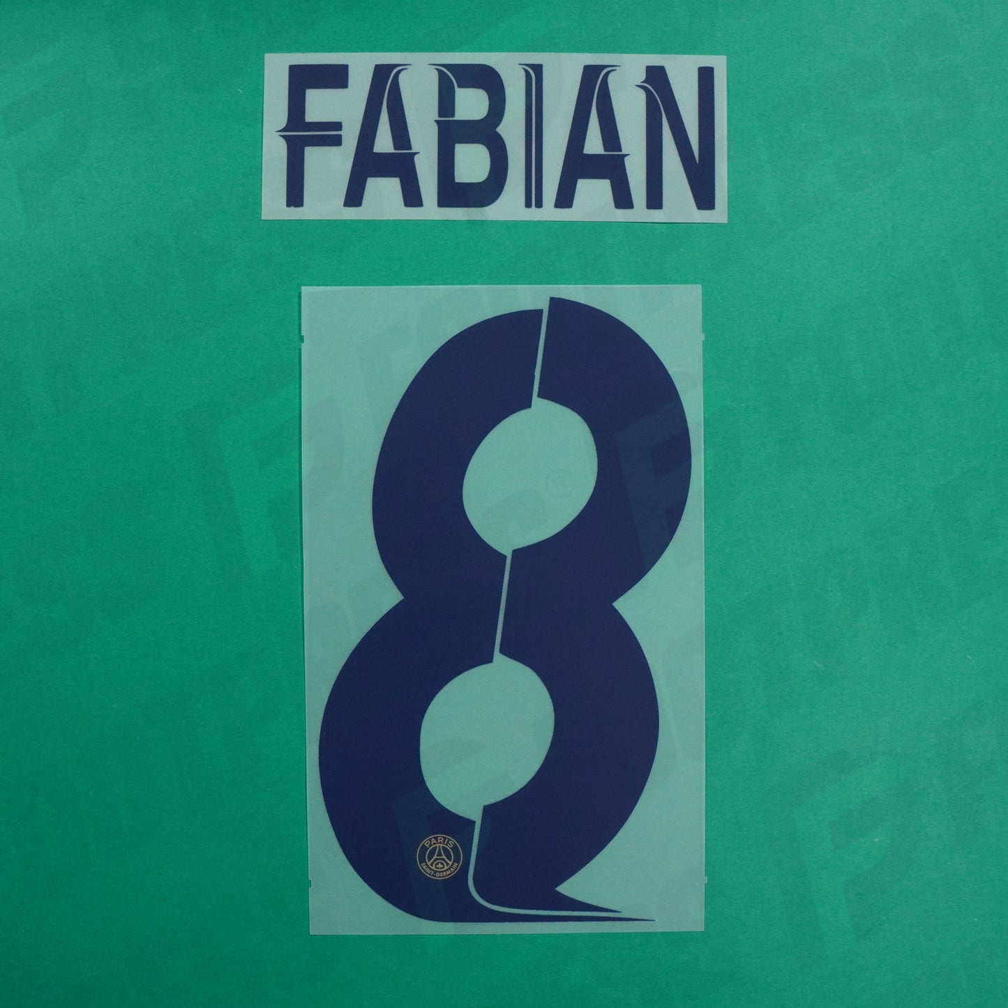 Flocage Officiel - Paris Saint-Germain, Fabian Ruiz, 2023/2024, Fourth LDC, Bleu foncé/Sable
