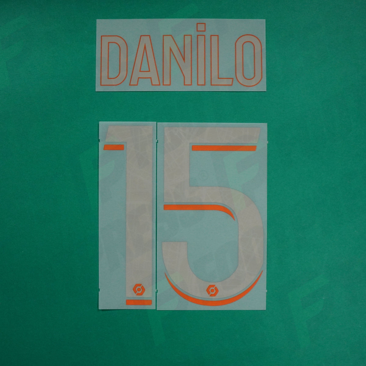 Flocage Officiel - Paris Saint-Germain, Danilo, 2023/2024, Third, Argenté/Orange