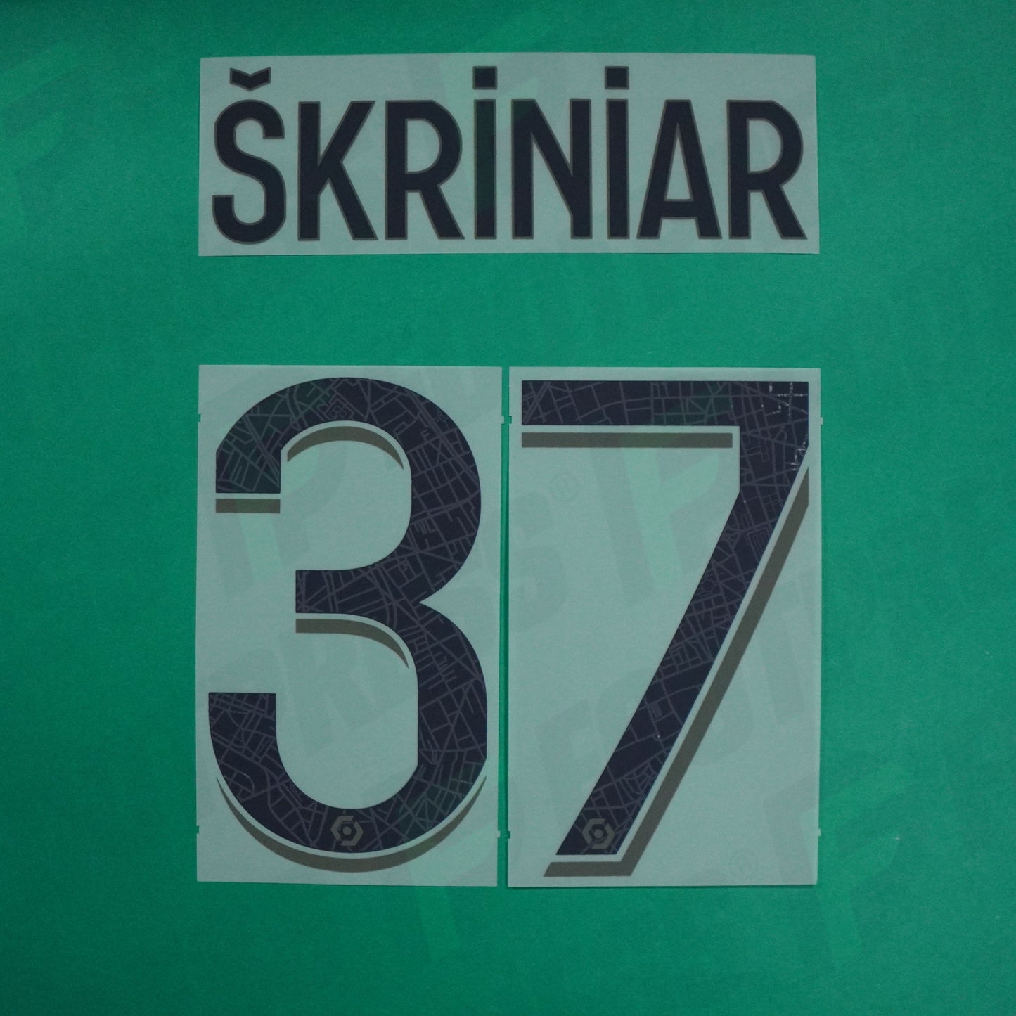 Flocage Officiel - Paris Saint-Germain, Skriniar, 2023/2024, Fourth, Noir/Vert