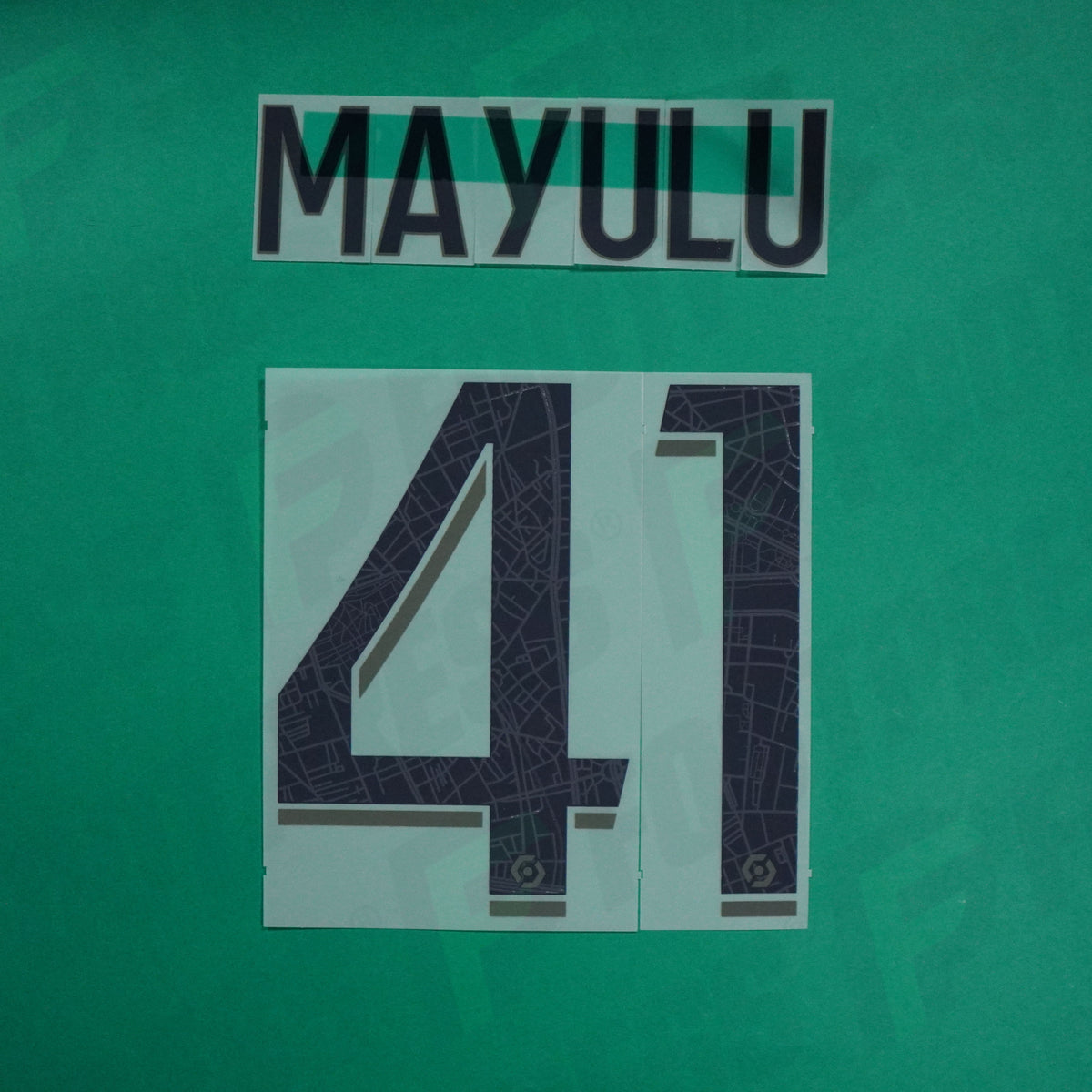 Flocage Officiel - Paris Saint-Germain, Mayulu, 2023/2024, Fourth, Noir/Vert