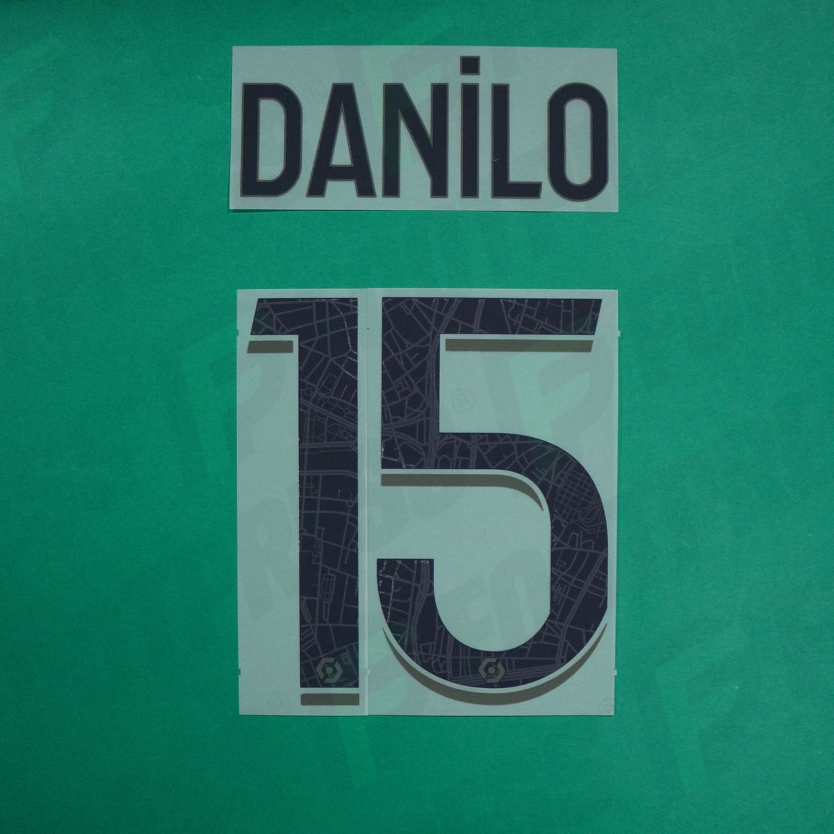 Flocage Officiel - Paris Saint-Germain, Danilo, 2023/2024, Fourth, Noir/Vert