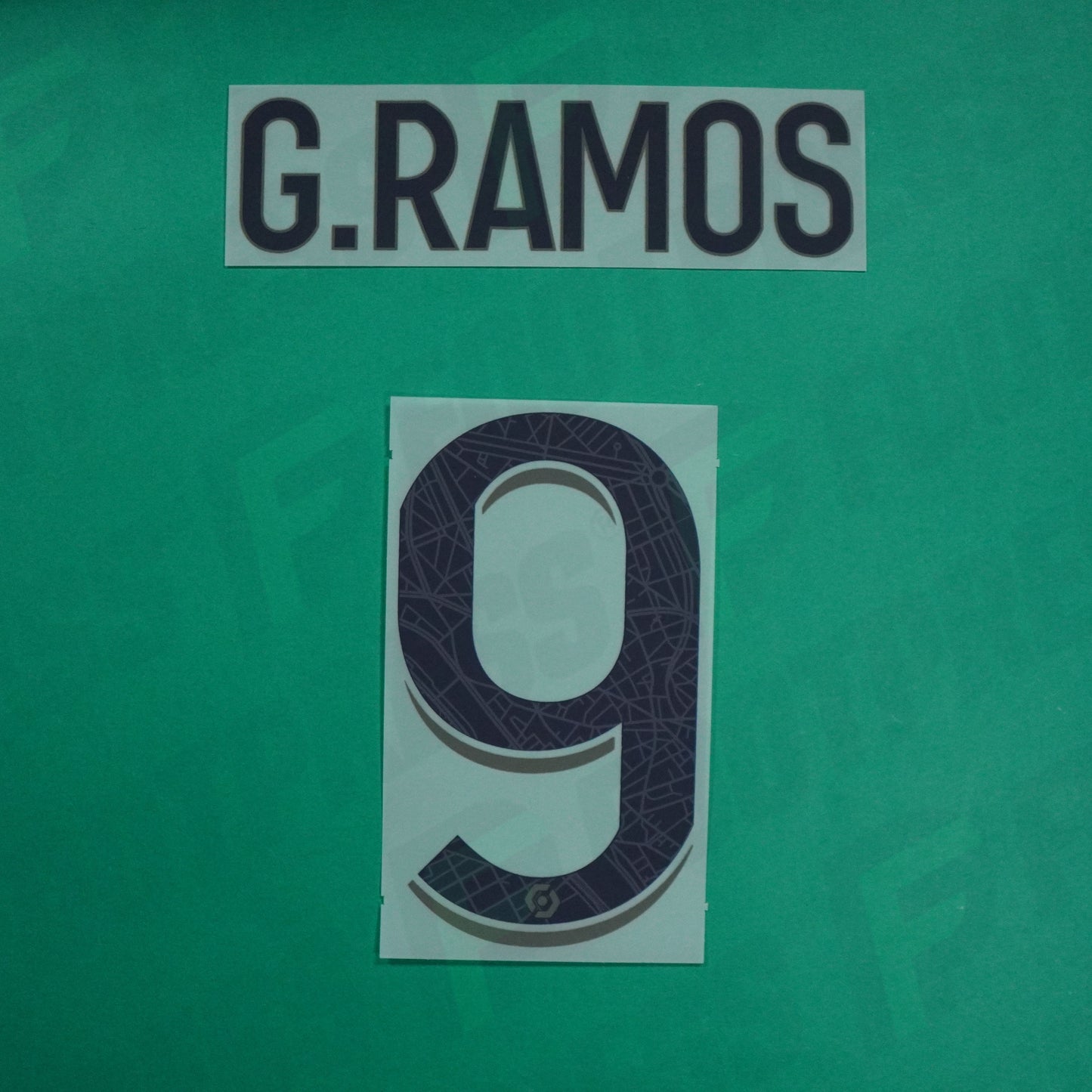 Flocage Officiel - Paris Saint-Germain, Gonçalo Ramos, 2023/2024, Fourth, Noir/Vert