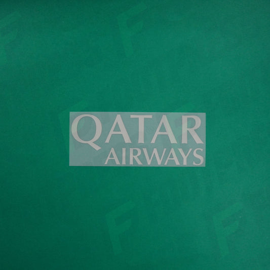 Flocage Officiel - Sponsor, Paris Saint-Germain, Qatar Airways, Petit, Argenté
