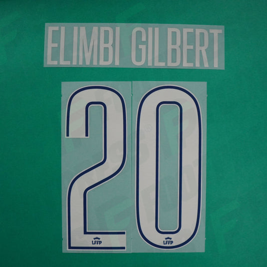 Flocage Officiel - Paris Saint-Germain Féminine, Elimbi Gilbert, 2024/2025, Fourth, Argenté
