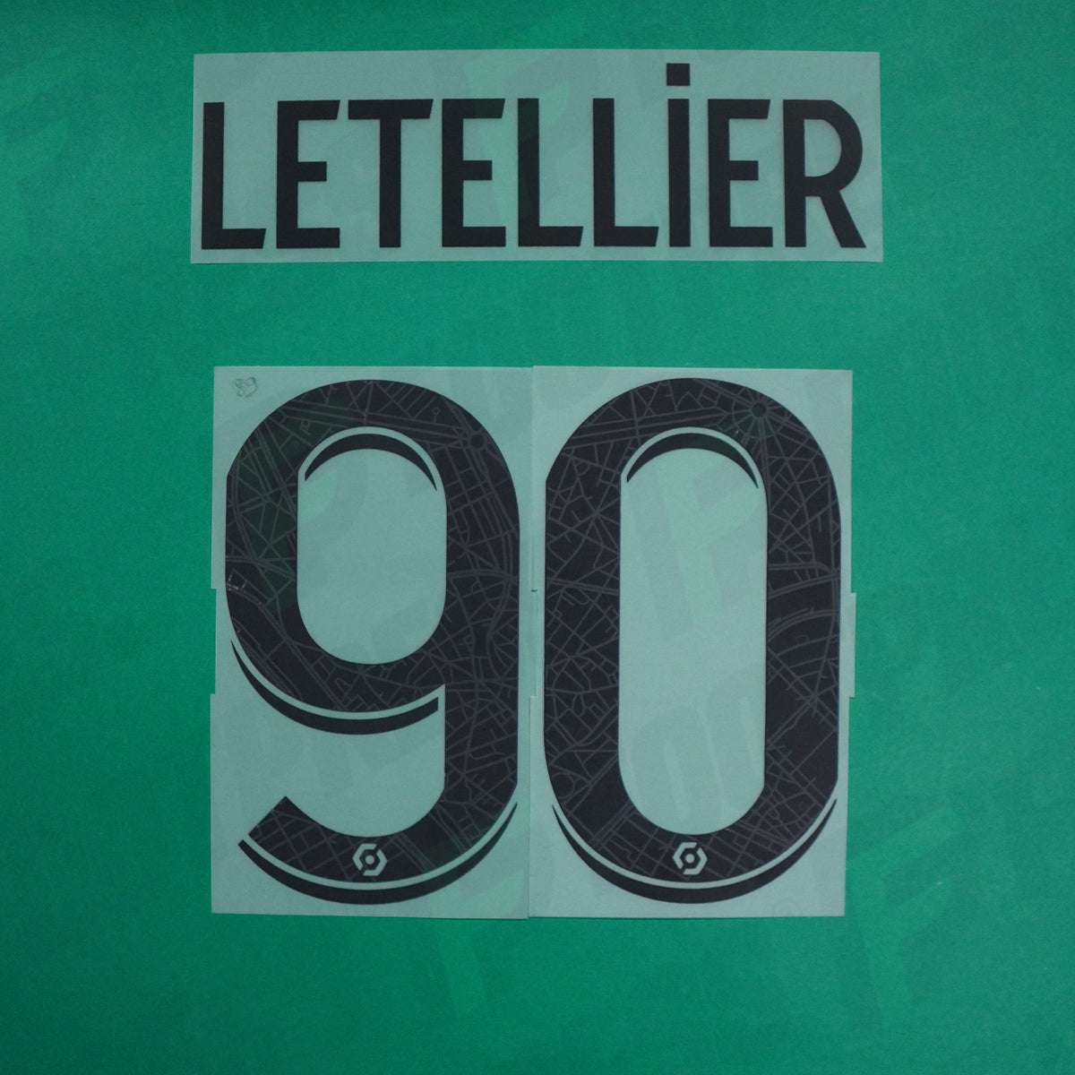Flocage Officiel - Paris Saint-Germain, Letellier, 2022/2023, GK, Noir