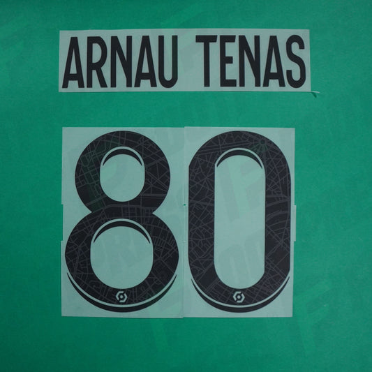 Flocage Officiel - Paris Saint-Germain, Arnau Tenas, 2022/2023, GK, Noir