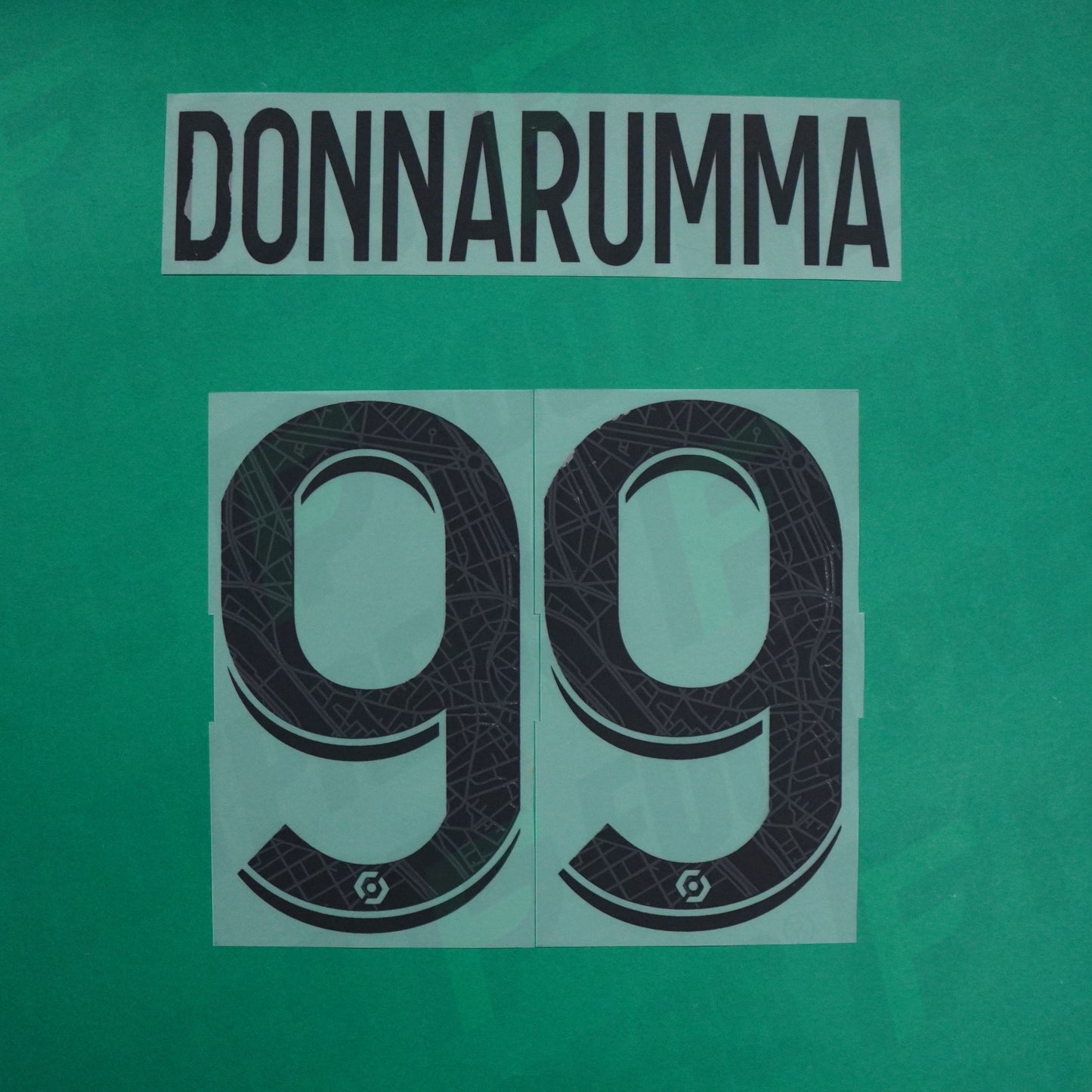 Official Nameset - Paris Saint-Germain, Donnarumma, 2022/2023, Away, Black (PSG)