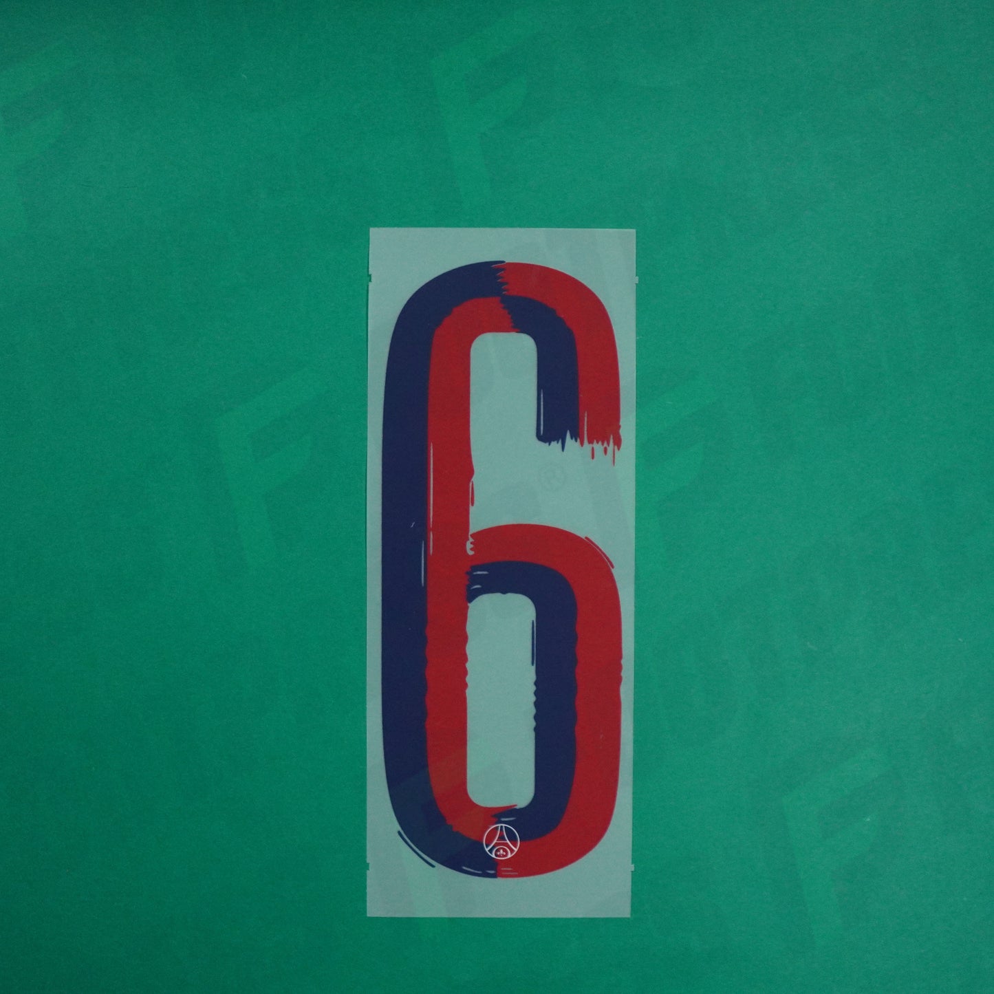 Flocage Officiel - Paris Saint-Germain, Chiffre Seul, 6, 2024/2025, Away Coupe du Monde des Clubs, Rouge/Bleu
