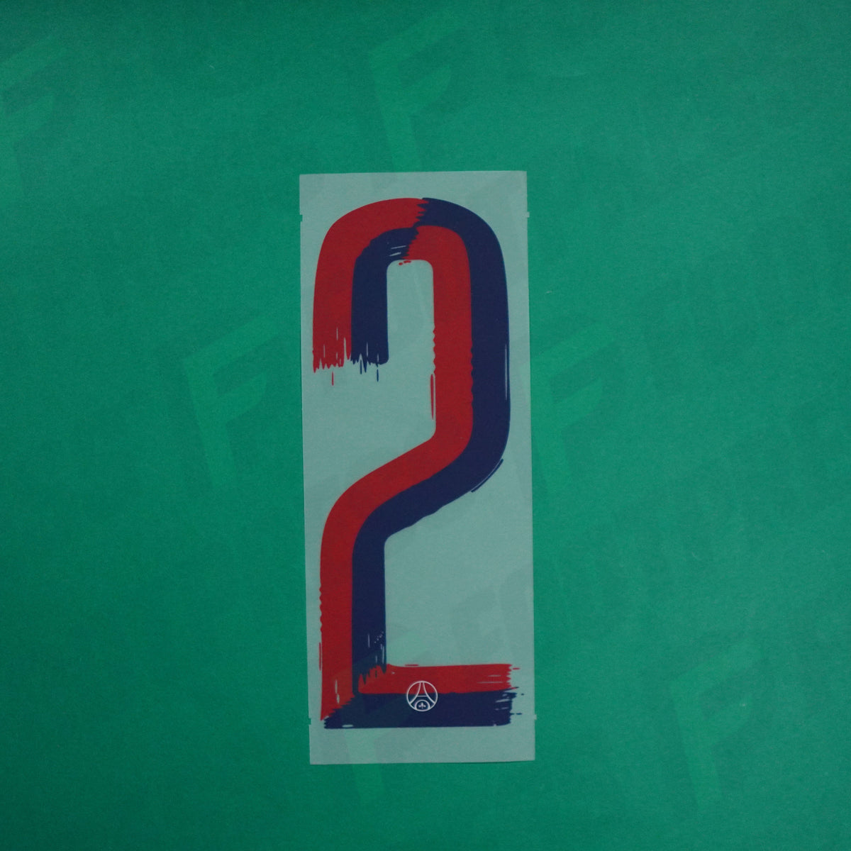Flocage Officiel - Paris Saint-Germain, Chiffre Seul, 2, 2024/2025, Away Coupe du Monde des Clubs, Rouge/Bleu