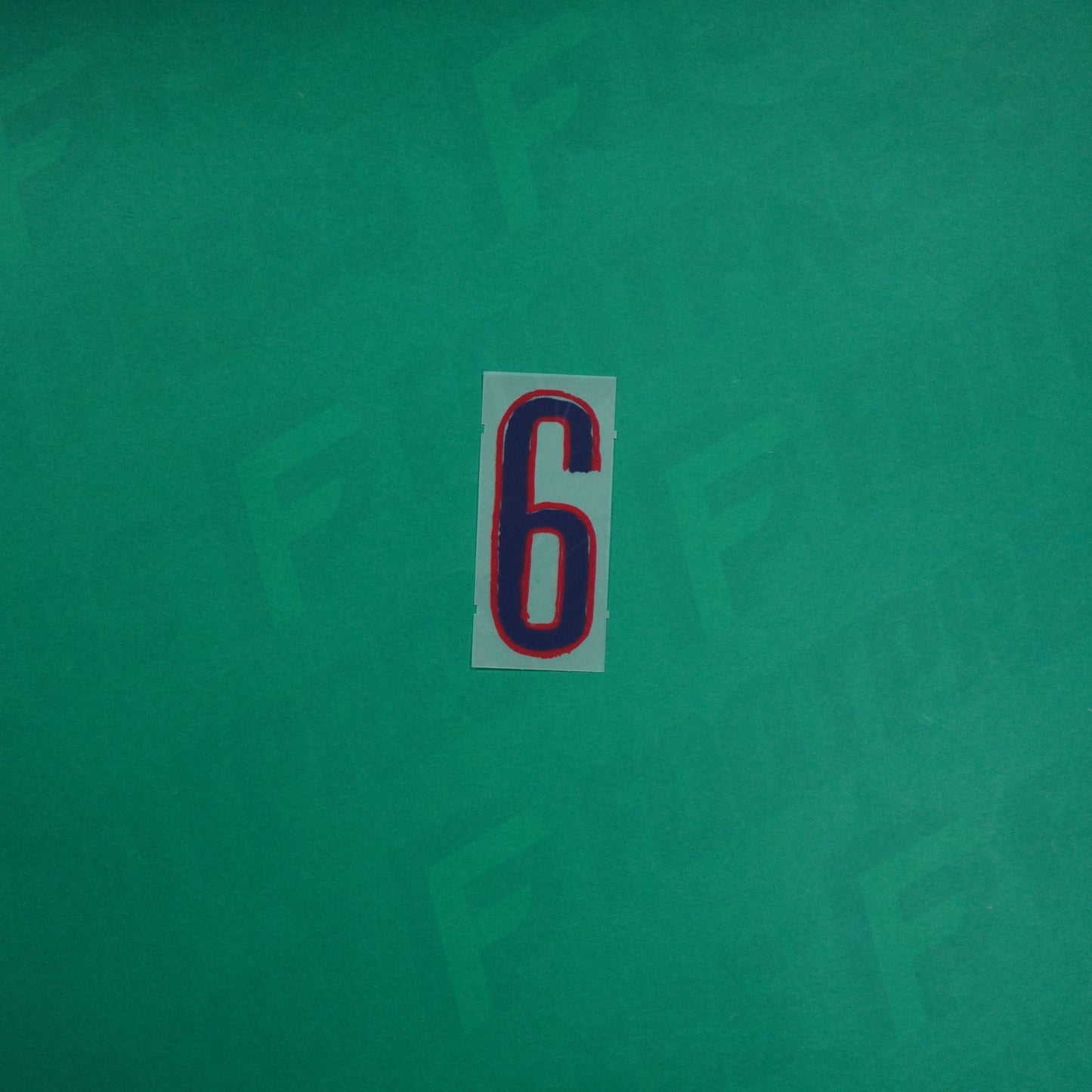 Flocage Officiel - Paris Saint-Germain, Chiffre Short Seul, 6, 2024/2025, Away LDC, Bleu foncé/Rouge
