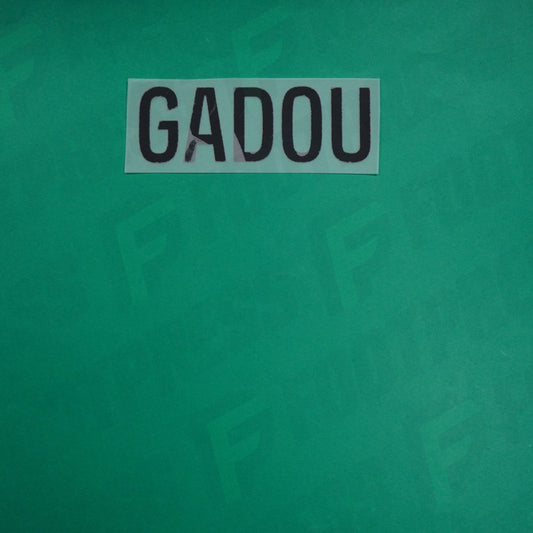 Flocage Officiel - Paris Saint-Germain, Nom Seul, Gadou, 2024/2025, Third, Noir