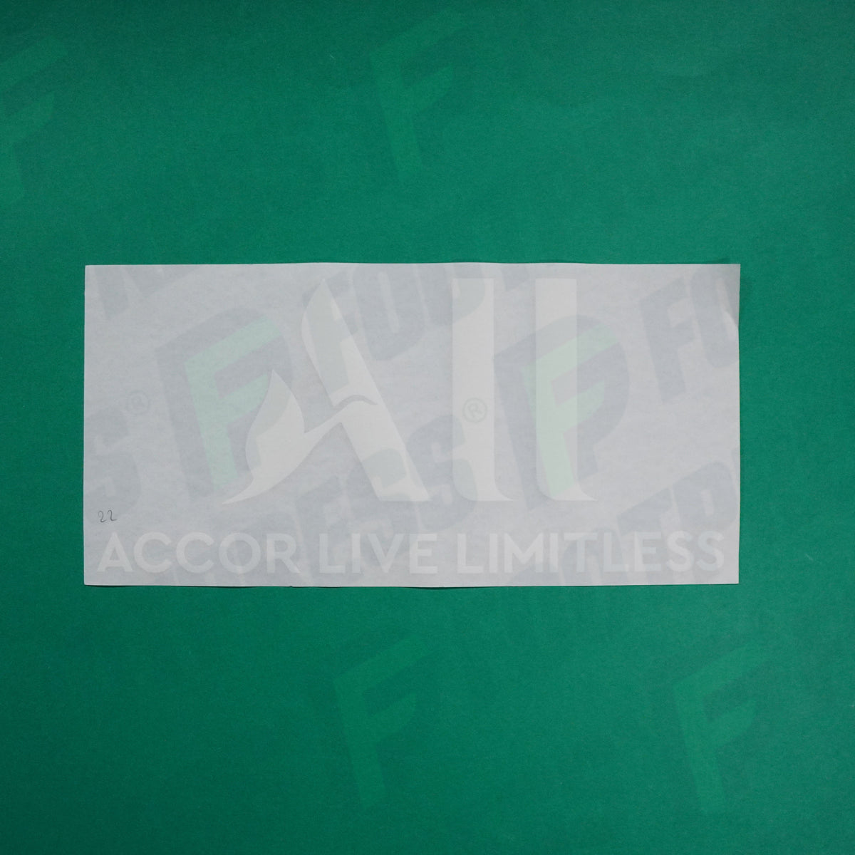Flocage Officiel - Sponsor, Paris Saint-Germain, ALL Accor Live Limitless, Grand, Blanc