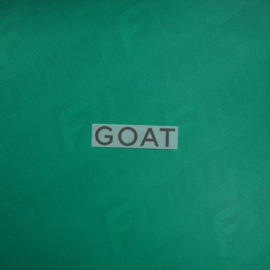 Flocage Officiel - Sponsor, Paris Saint-Germain, GOAT, Grand, Gris foncé