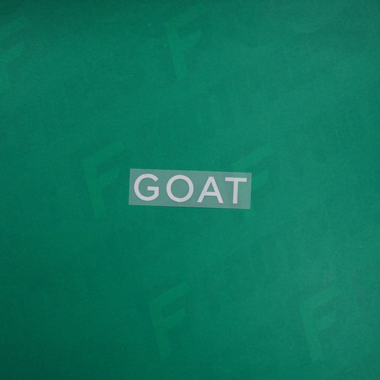 Flocage Officiel - Sponsor, Paris Saint-Germain, GOAT, Grand, Blanc