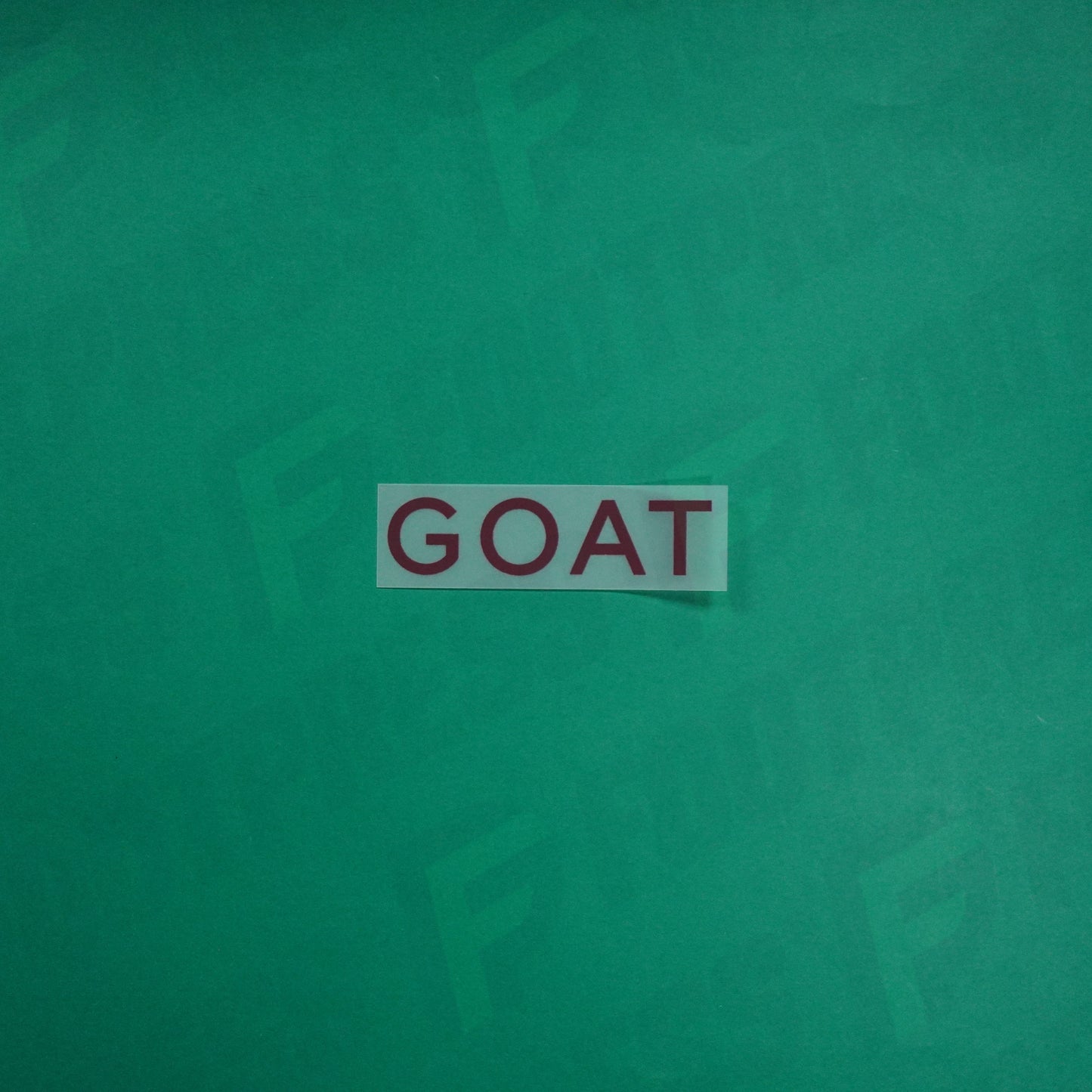 Flocage Officiel - Sponsor, Paris Saint-Germain, GOAT, Grand, Rouge foncé