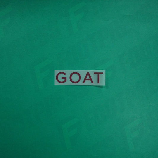 Flocage Officiel - Sponsor, Paris Saint-Germain, GOAT, Grand, Rouge foncé