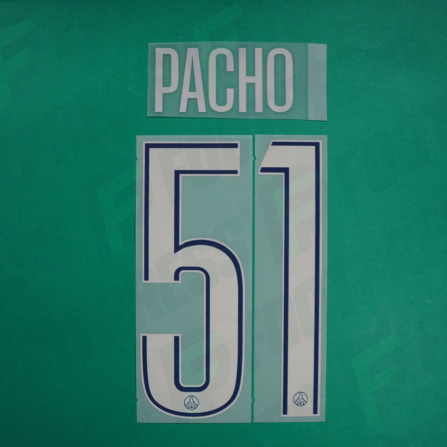 Flocage Officiel - Paris Saint-Germain, Pacho Qualité Basse, 2024/2025, Fourth LDC, Argenté