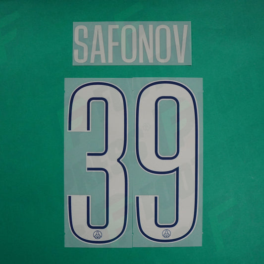 Flocage Officiel - Paris Saint-Germain, Safonov, 2024/2025, Fourth LDC, Argenté