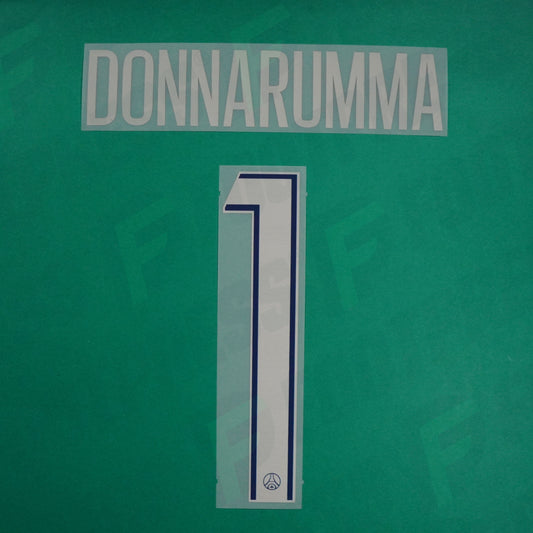 Flocage Officiel - Paris Saint-Germain, Donnarumma, 2024/2025, Fourth LDC, Argenté