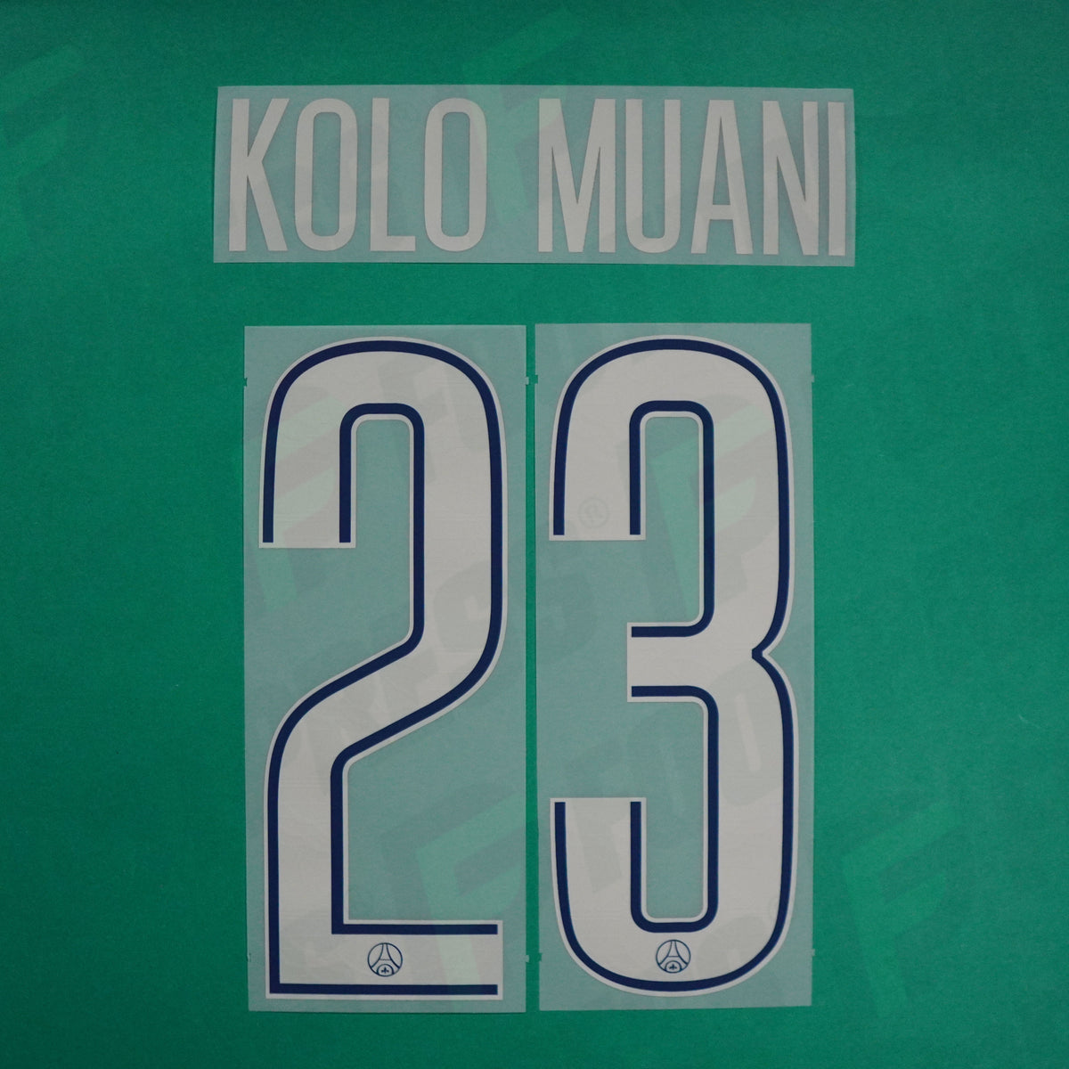 Flocage Officiel - Paris Saint-Germain, Kolo Muani, 2024/2025, Fourth LDC, Argenté